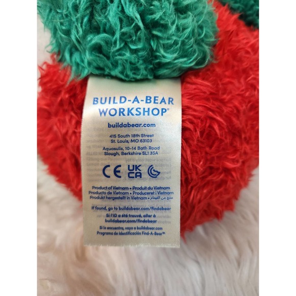 Build A Bear Workshop Green White Plush Solid Holiday Panda 11" Stuffed Animals - Picture 6 of 7